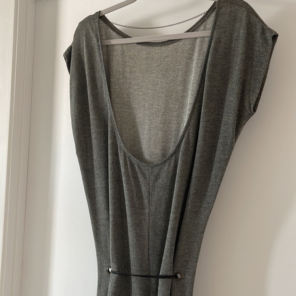 Gray Knit Maxi Dress - Picture 5 of 7
